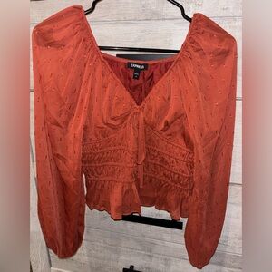 Express Women's Burnt Orange Blouse